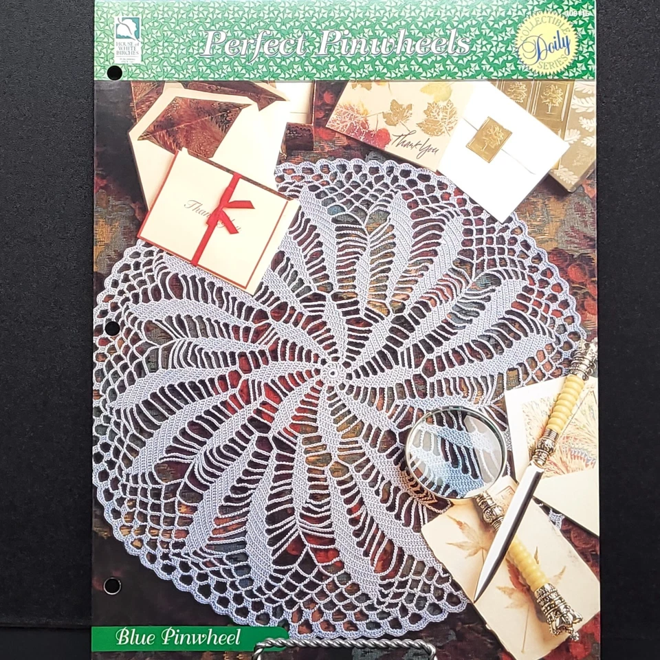 Blue Pinwheel Crochet Pattern House White Of Birches 109115 Perfect Pinwheels - Image 1 of 1