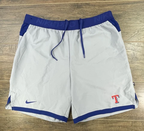 Nike Pro Dri-Fit Texas Rangers MLB Lucas Jacobsen #95 Team Issue Gray Shorts XL Cover