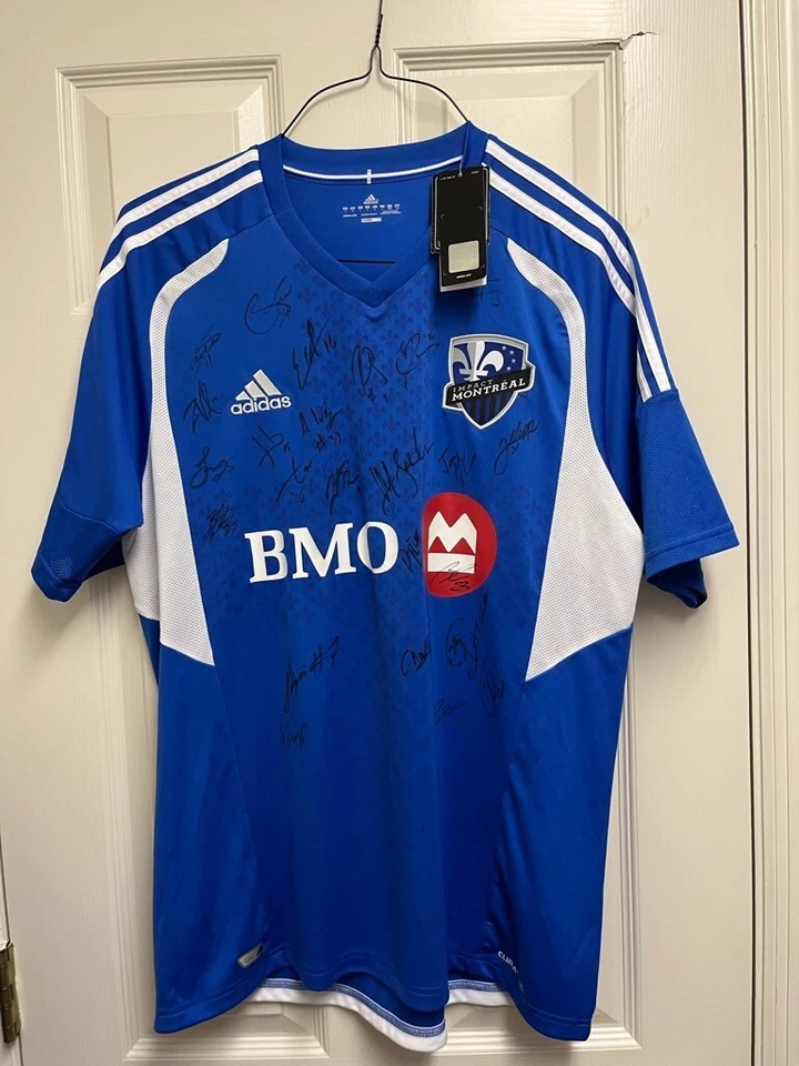 NWT 2012 Team Signed Montreal Impact Home Jersey  L Adidas CF Montréal - Image 1 of 4