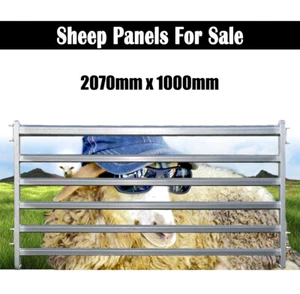 1M x 2.07M Sheep Panel For Sheep Yard Heavy Duty Galvanised 6 Ovals Goat Fence - Picture 1 of 2