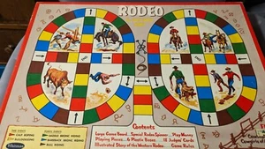 VINTAGE WHITMAN RODEO BOARD GAME 1957  - Beautiful game board - Picture 1 of 8