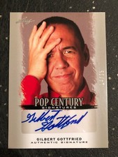 GILBERT GOTTFRIED 2012 POP CENTURY AUTOGRAPH CARD 14/25 VERY RARE CARD