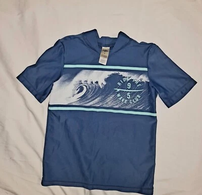 Camisa de natação Oshkosh B Gosh masculina surf/onda boarding tamanho 7 - Imagem 1 de 4