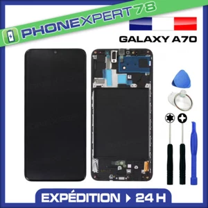 TOUCHSCREEN LCD OLED AUF GEHÄUSE KOMPATIBEL SAMSUNG GALAXY A70 SCHWARZ A705 - Bild 1 von 1
