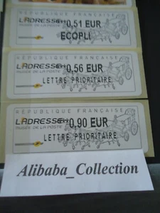 LOT VIGNETTES LISA FRANCE TIMBRE ** MUSEE POSTE ATTELAGE DILIGENCE - Imagen 1 de 1