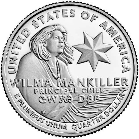 2022 S Clad Proof, Wilma Mankiller, American Women's Proof Quarters **Beautiful* Cover