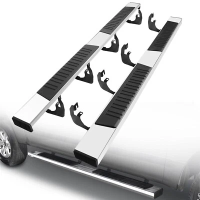 Fit 20-24 Chevy Silverado/Gmc Sierra 2500/3500 Crew Cab 6" Chrome Running Boards Foto 1 de 4