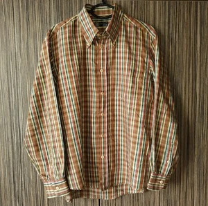 Missoni Sport Long Sleeve Striped/Check Cotton Shirt Pocket Men Size 52 - Picture 1 of 17