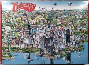 1988 City Of Chicago Don Scott 504 pc 21-1/4" X 14-1/8" Buffalo Games Puzzle - Picture 1 of 1