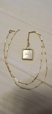 Rare Vintage Bucherer Gold Plated Manual Wind Ladies Pendant Watch (30" Inch... - Image 1 of 4