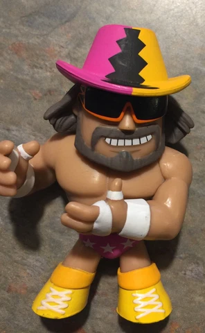 Macho Man Randy Savage WWE Mini Figure Funko Rare EUC Cover