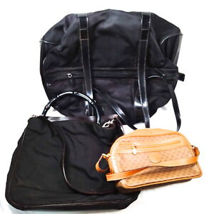 Gucci Shoulder Bag  Shoulder Bag Boston Bag 3 set Black Nylon,PVC 2750626