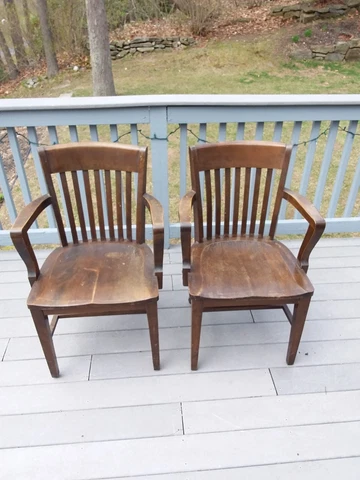 1 Antique Crocker Chair Company banker chair office W.B. Gregory & Son Detroit Cover