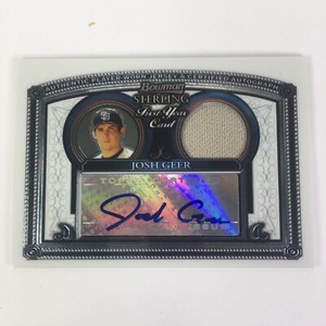 2005 Bowman Sterling #JG Josh Geer Rookie Card Jersey Autograph San Diego Padres