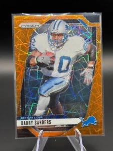 2024 Panini Prizm NFL No.99 Barry Sanders Orange Laser - Bild 1 von 2