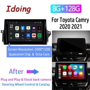 8 Core Android 12 For Toyota Camry 2021-2024 Car Stereo Radio GPS CarPlay - Picture 1 of 18