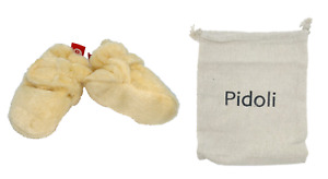 Pidoli Unisex-Baby Newborn Soft Fleece Bootie Infant/toddler Shoe 3-6month Cream