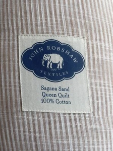 John Robshaw Queen Quilt in Sagana Sand - New with tags - Picture 1 of 3