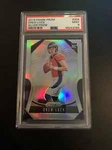 2019 Panini Prizm Drew Lock #304 Silver Prizm PSA 9 Invest Hot Low Pop ! Broncos - Picture 1 of 4