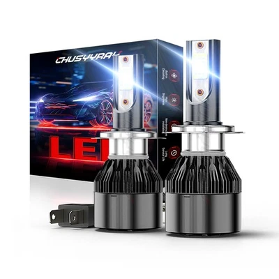 Белые светодиодные лампы дальнего/ближнего света для Hyundai Sonata 2006 2007 2008 2x H7 - Изображение 1 из 4