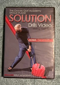 Graves Golf Academy Single Plane Solution Drills Video Moe Norman NEW Sealed - Foto 1 di 4