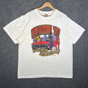 Camisa Freaknik XL Blanca Años 90 1997 Nic Hop Hop Rap Atlanta Georgia EE. UU. - Imagen 1 de 6