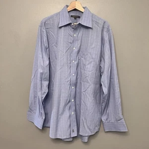 Nordstrom Men’s Blue Smart Care 100% Cotton Button Down Shirt Size 16.5” Neck 35 - Picture 1 of 8
