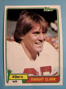 1981 Topps #422 Dwight Clark San Francisco 49ers ricevitore largo, quasi nuovo vintage - Foto 1 di 8
