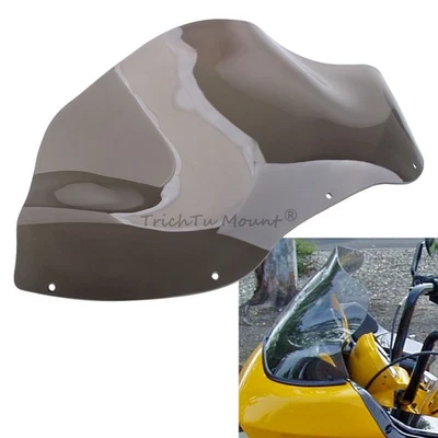 12.5" Tea Smoke Windshield Windscreen For Harley Touring Road Glide 1998-2013 Foto 1 de 4