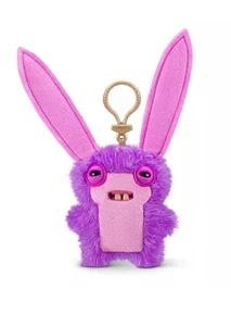 Fuggler 5 Zoll Lord lange Ohren Schlüsselanhänger Stofftier - rosa Plüsch Taschenanhänger hässliches Monster - Bild 1 von 2