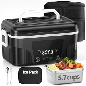 Cordless Electric Lunch Box for Adults, Portable Rechargeable Heated Lunch Bo... - Bild 1 von 7