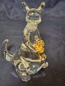 Lenox Winnie the Pooh & Friends Kanga 6 pollici statuina cristallo oro - Foto 1 di 9