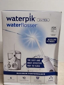 Waterpik Ultra Zahnseide 6 Aufsätze 10 Einstellungen WP-100W weiß OFFENE BOX - Bild 1 von 12