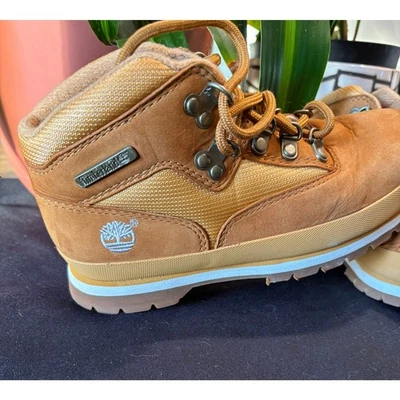 Niños Niñas Jóvenes Timberland Euro Senderista Nubuck Botas Trigo TB096775, talla 2.5 NUEVO Foto 1 de 4
