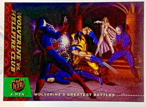 Wolverine vs Hellfire Club-1994 Fleer Ultra Marvel X-Men #144 - Foto 1 di 2