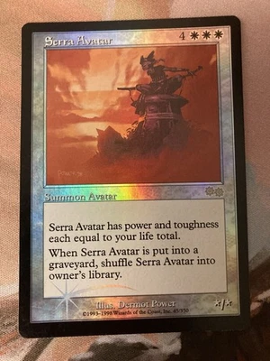 USG Serra Avatar Old Frame MTG FOIL English Promo Card - Image 1 of 4