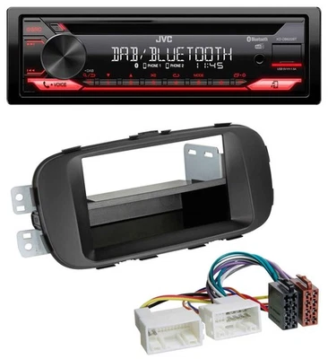 JVC CD DAB USB Bluetooth MP3 Autoradio für Kia Soul (PS ab 2014) schwarz - Bild 1 von 4