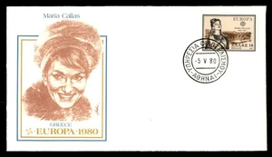 Mayfairstamps Greece FDC 1980 Maria Callas Europa First Day Cover aau_27565 - Picture 1 of 2
