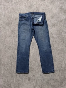 Polo Ralph Lauren Varick jeans slim dritto uomo 34X29 blu vintage denim casual - Foto 1 di 8