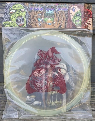 🧹🎃Limited Edition Halloween Cryztal Z Buzzz Discraft Disc-or-Die #9 2017 Clear - Image 1 of 2