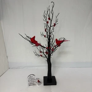 Albero ricordo cardinale regalo lutto qui nel tuo cuore illumina albero 24" - Foto 1 di 11