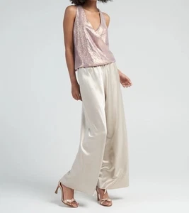 Peter Cohen Metallic Chiffon Hitide Top Lilac Purple Women’s Size Small NWT $850 - Picture 1 of 10