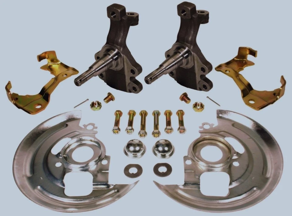 Pontiac GTO 1964 1972 2" kit de husillo de caída soportes de pinza placas de respaldo Foto 1 de 1