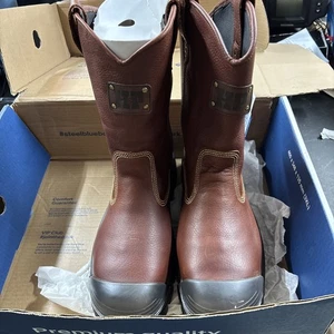 Stahlblaue Arbeitsstiefel Heeler 10" pannensicher Stahlkappe Arbeitsstiefel Größe 13 US - Bild 1 von 9