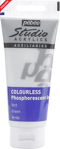 Studio Acrylic Medium Phosphorescent Gel, 100 Ml, Colourless Green - Picture 1 of 12