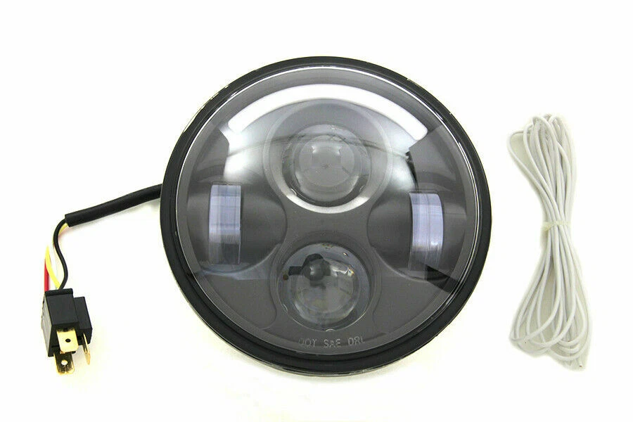 5-3/4 英寸 LED 车头灯单元适用于 Harley Davidson by V-Twin — 第 1/1 张图片