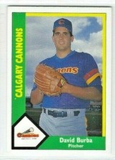 1990 CMC Calgary Cannons (Triple-A Seattle Mariners) David Burba