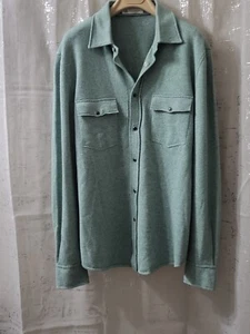 2850$ Brunello Cucinelli Mens Knit Wool-Cashmere Western Overshirt Sz:US M/50EU - Picture 1 of 18
