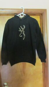 Browning Rugged Outdoor Mossy Oak Hoodie - Small - Black/Camo - NWT   (B 31)