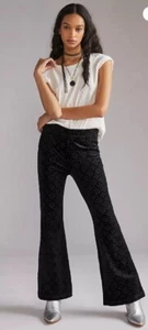 ANTHROPOLOGIE - The Joni Velvet Flare Pants – Size XL - Picture 1 of 4